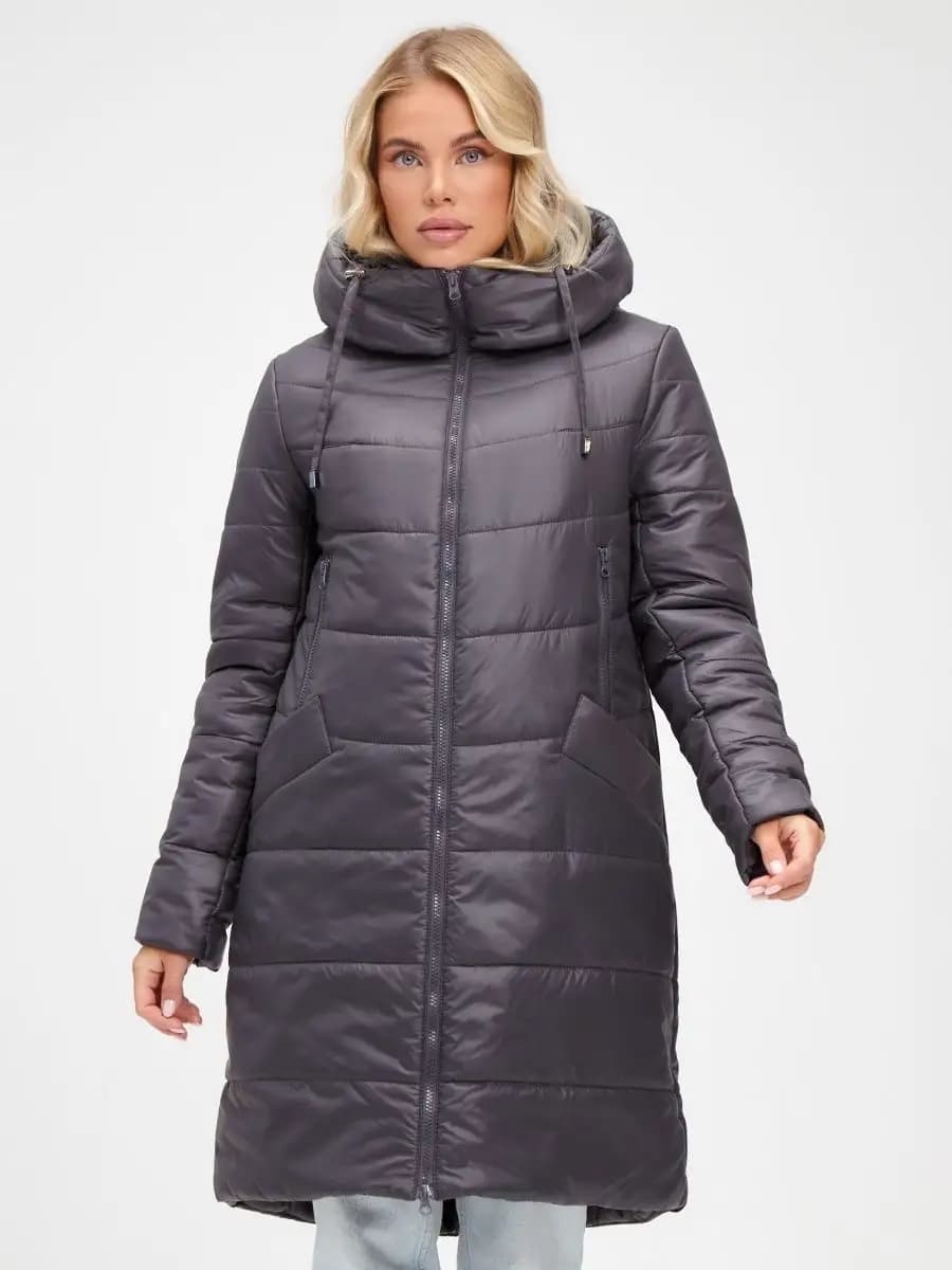 Куртка утепленная длинная зимняя большие размеры