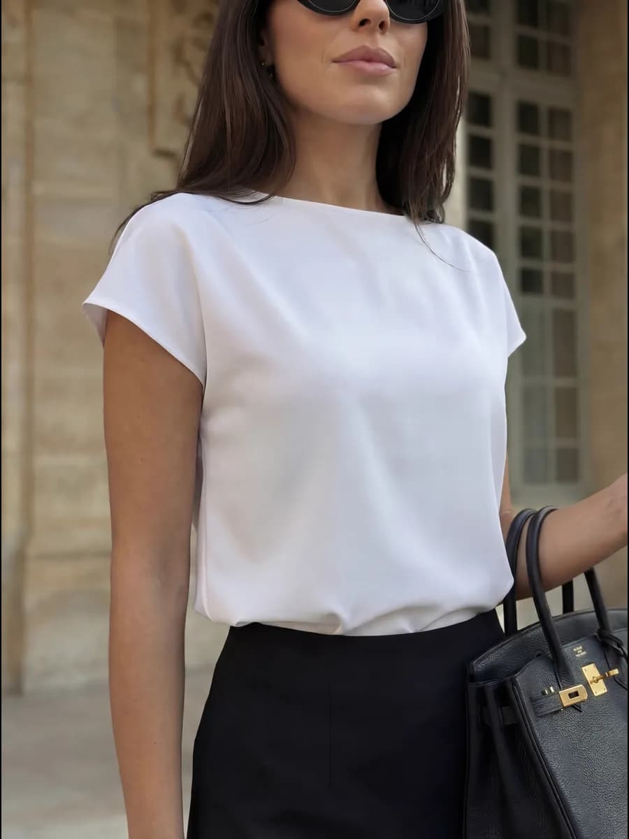 Офисная базовая блузка