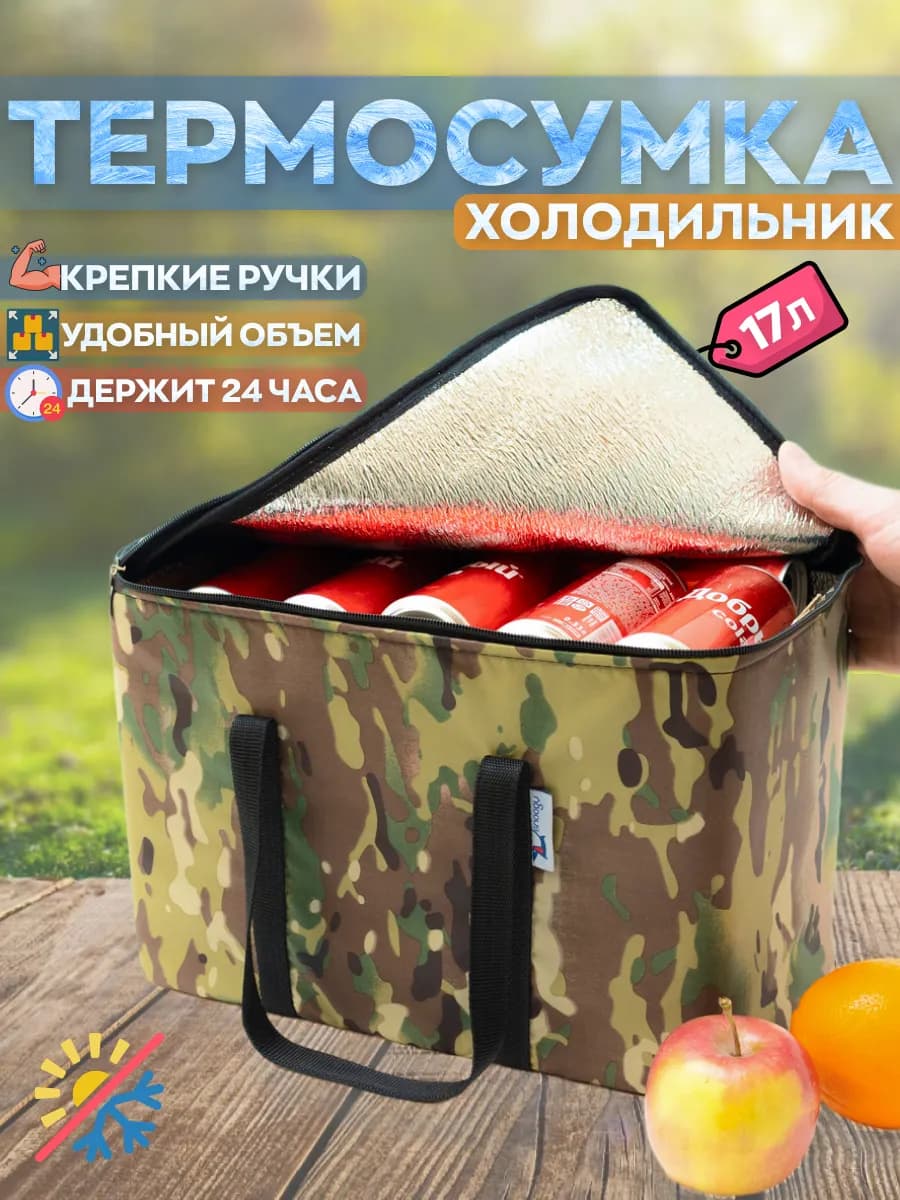 Сумка холодильник термосумка термокороб пляжная