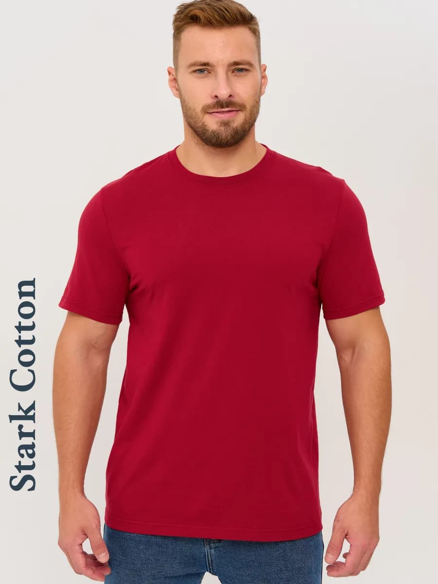 Футболка однотонная хлопок базовая