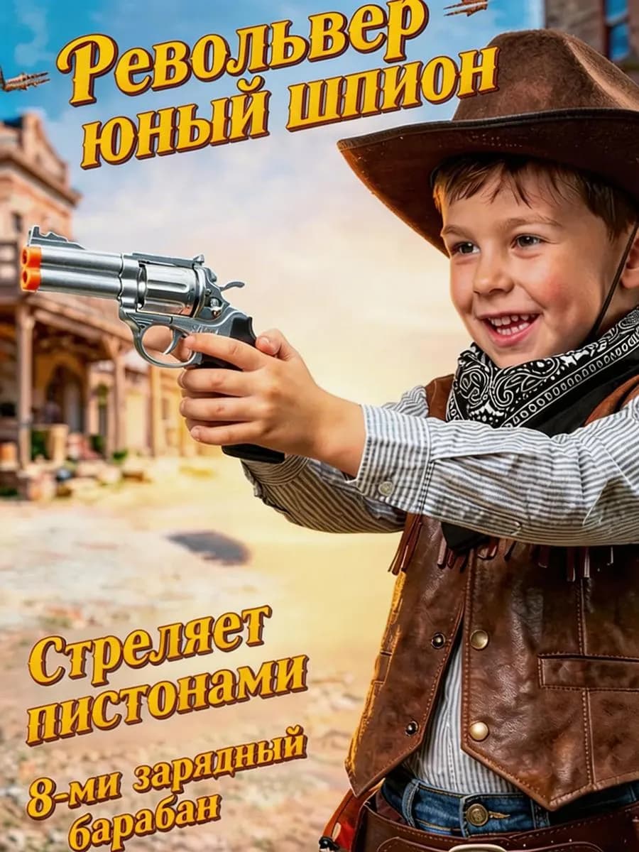 Игрушечное оружие пистолет револьвер пули пистоны