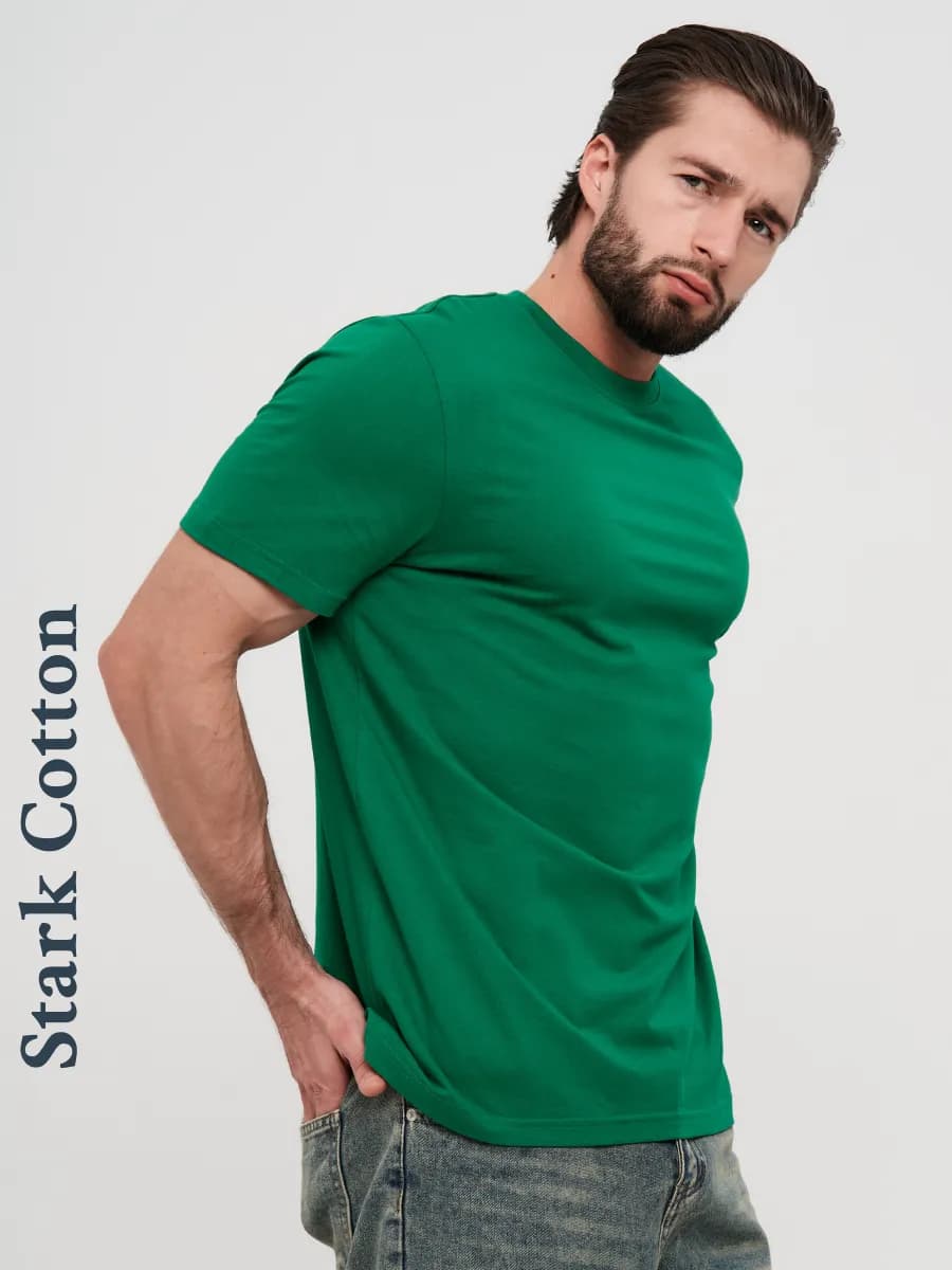 Футболка базовая хлопок однотонная