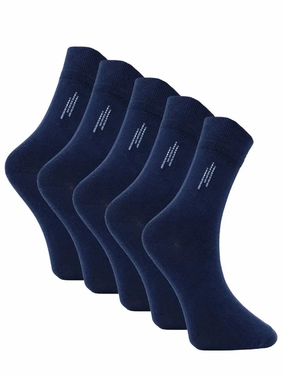 Носки мужские набор 5 пар, высокие, хлопок, однотонные