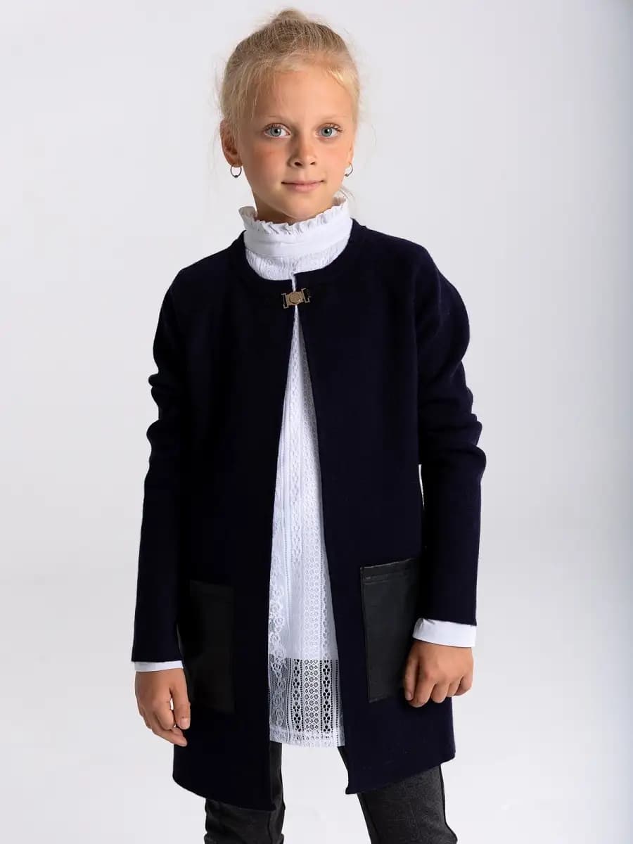 Кардиган вязаный школьный