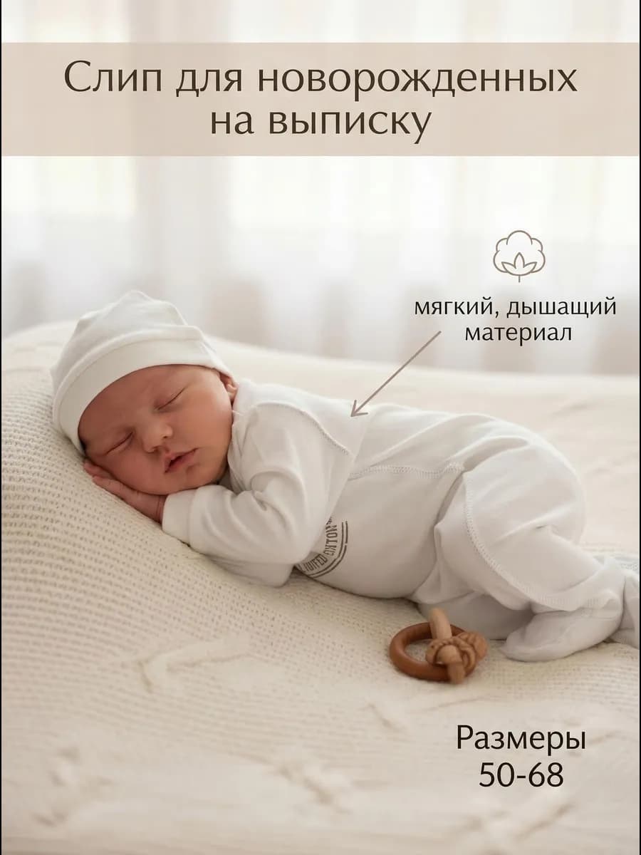 Слип для новорожденных на выписку