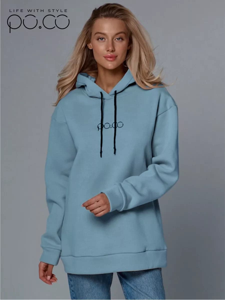 Худи оверсайз теплый