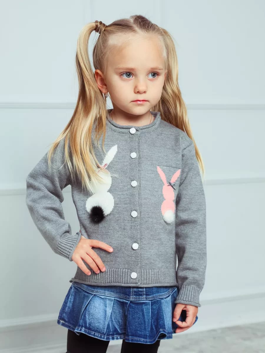 Кофта теплая на пуговицах в садик - фото 1