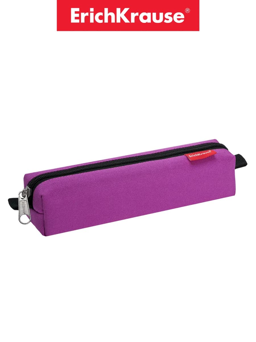 Пенал школьный, квадро mini 210x50x50мм Neon Violet - фото 1