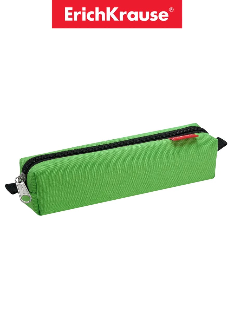 Пенал школьный, квадро mini 210x50x50мм Neon Green