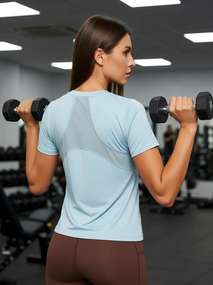 Футболка спортивная для фитнеса базовая