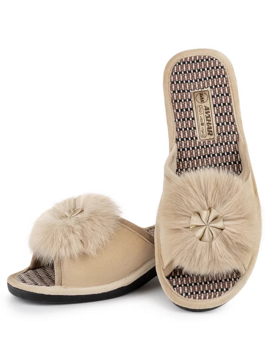 Тапочки домашние на танкетке