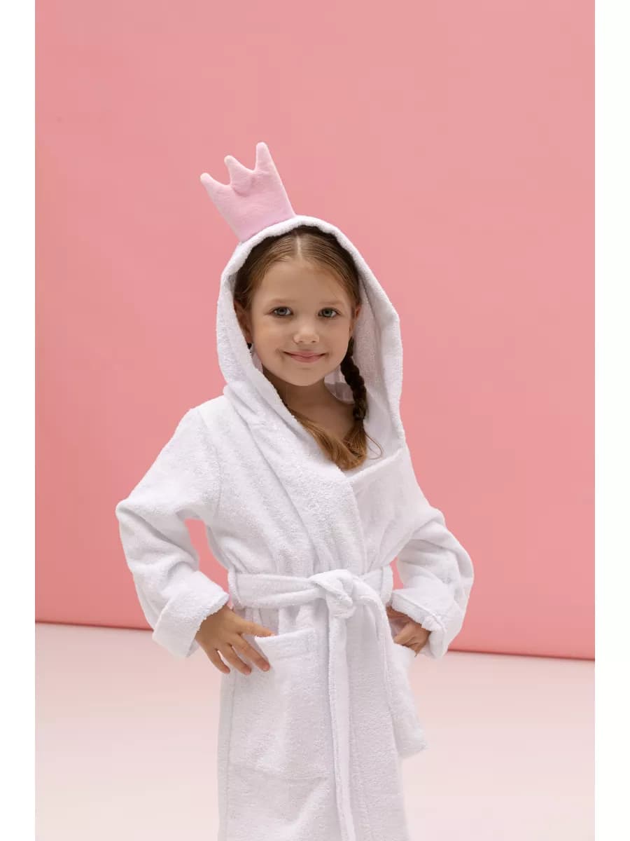 Халат махровый домашний хлопковый Принцесса