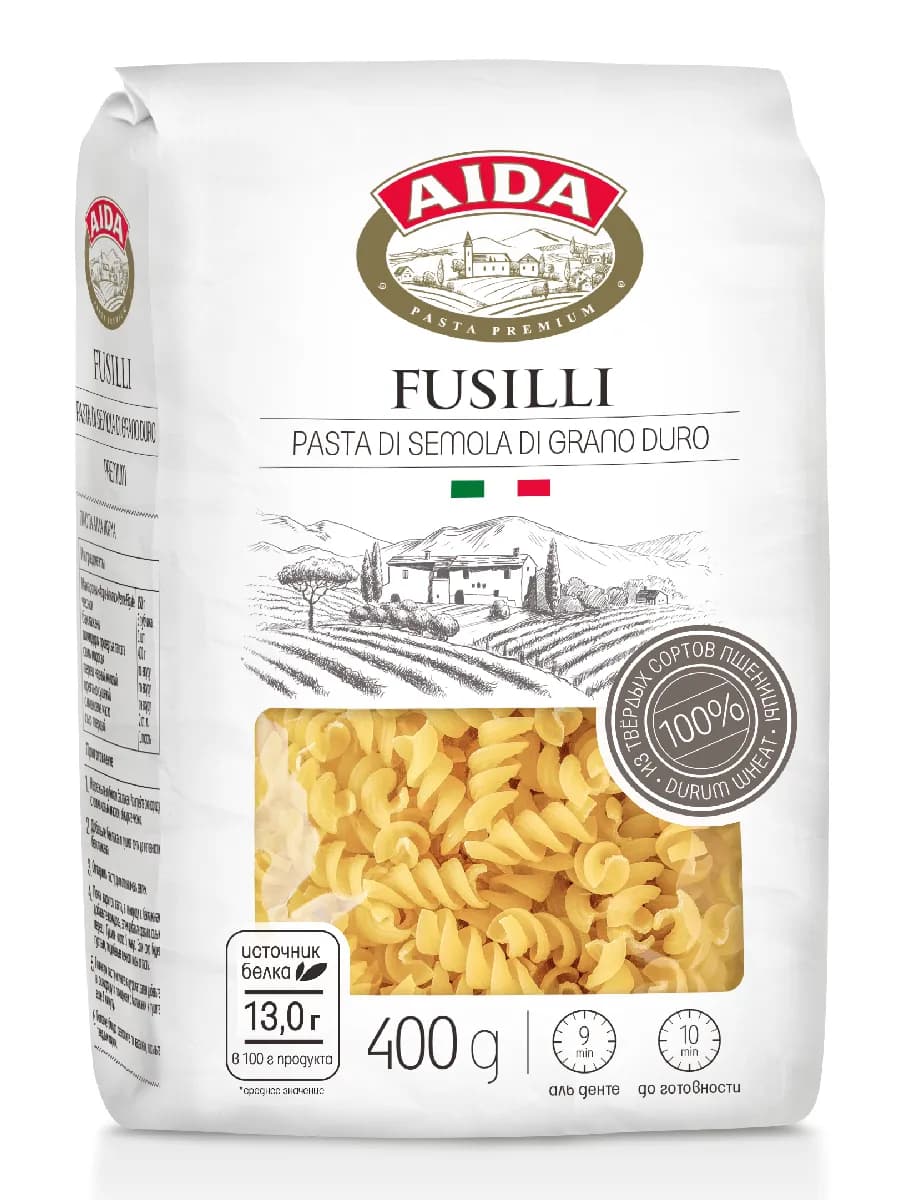 Макаронные изделия Fusilli Спирали 400г