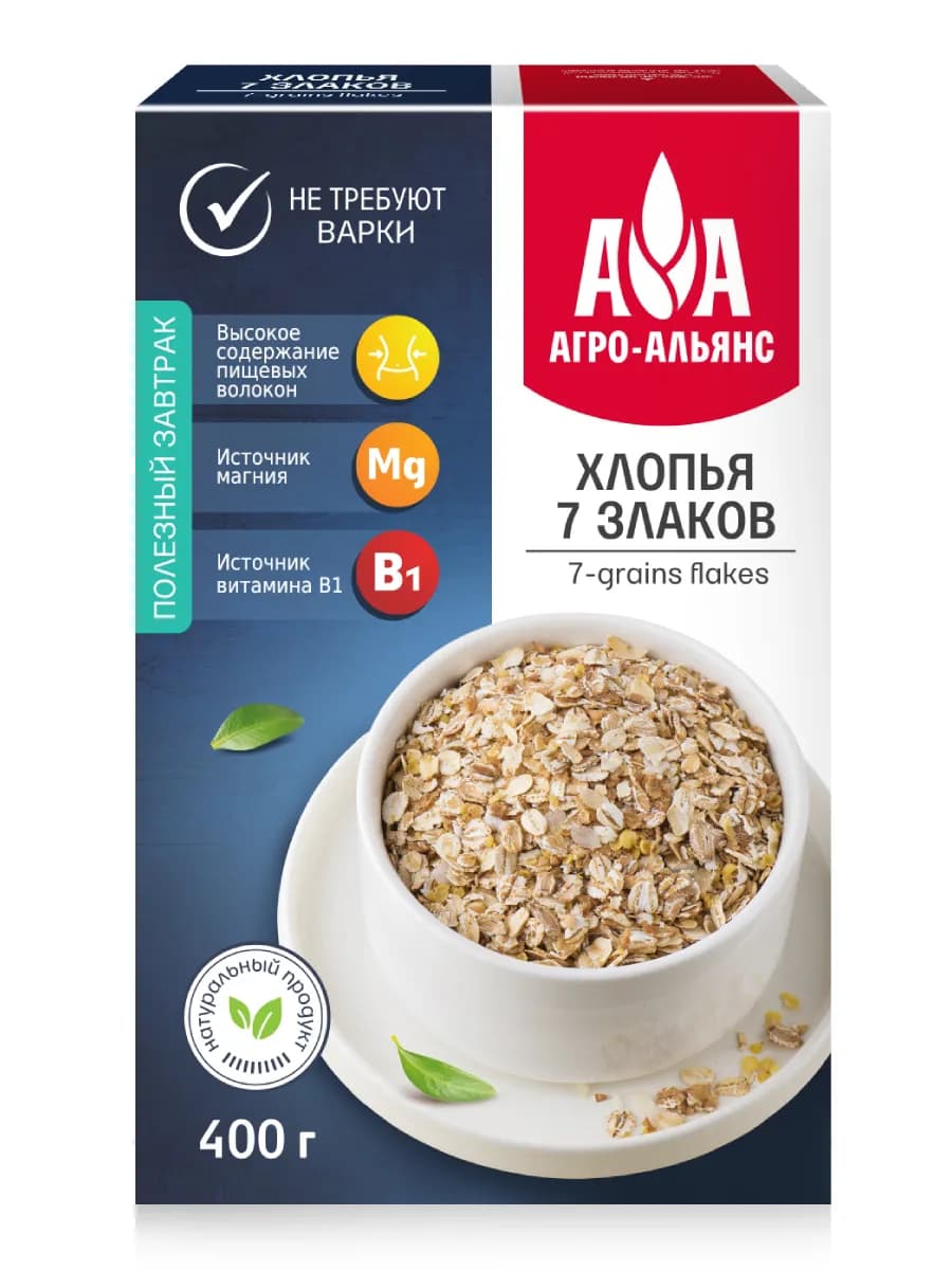 Хлопья 7 злаков 400г