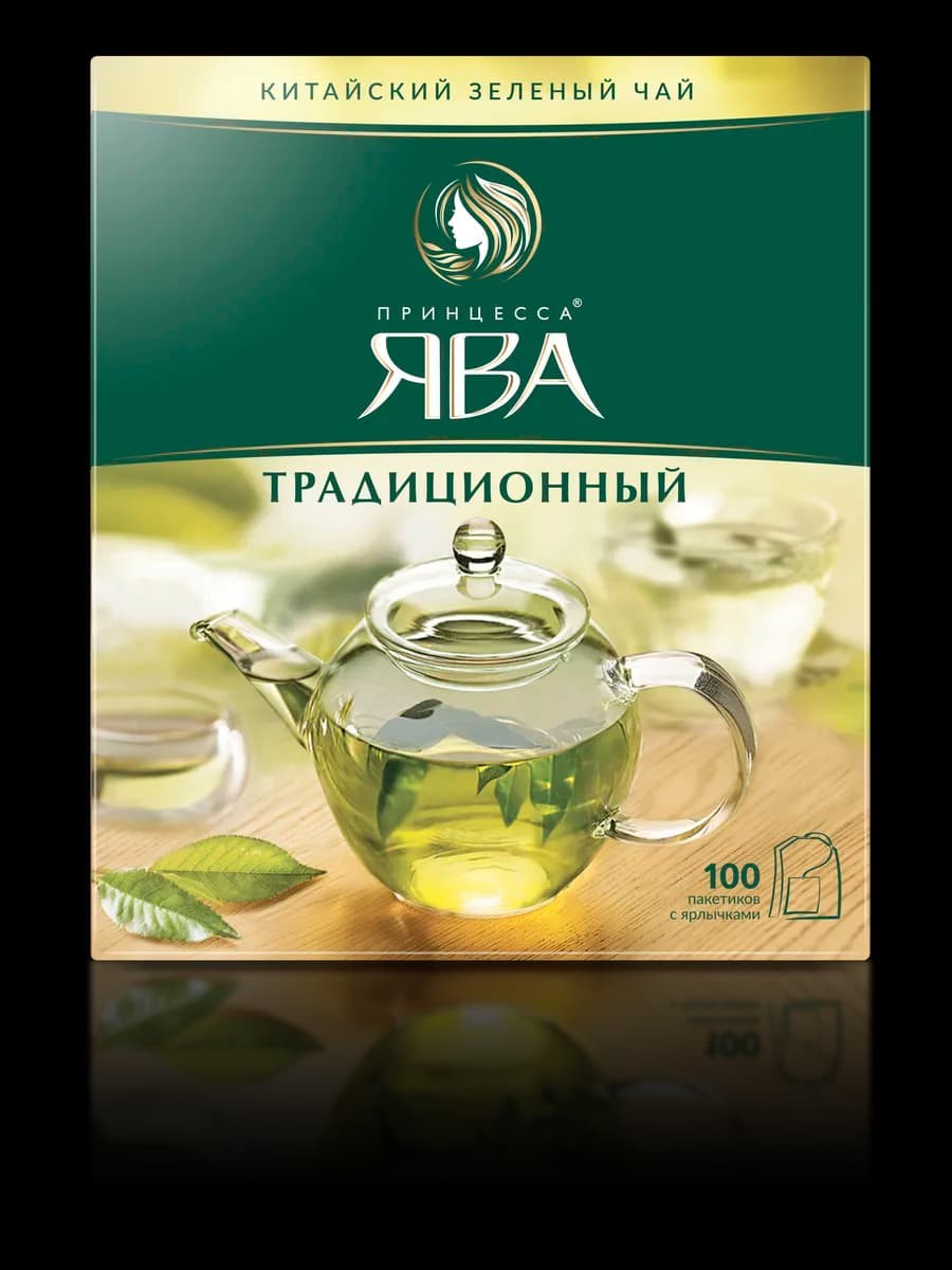 Чай зеленый Традиционный, в пакетиках, 100 шт