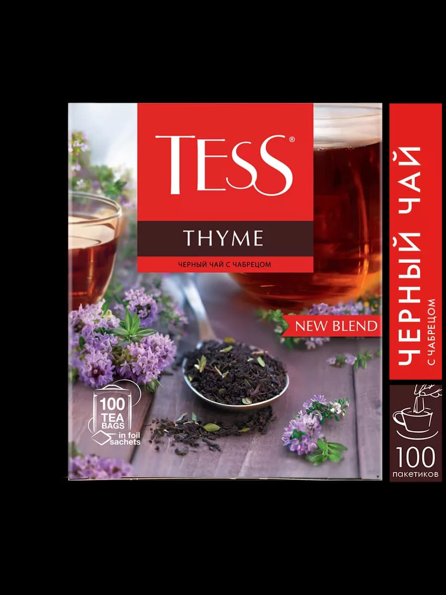 Чай черный Thyme, в пакетиках, 100 шт