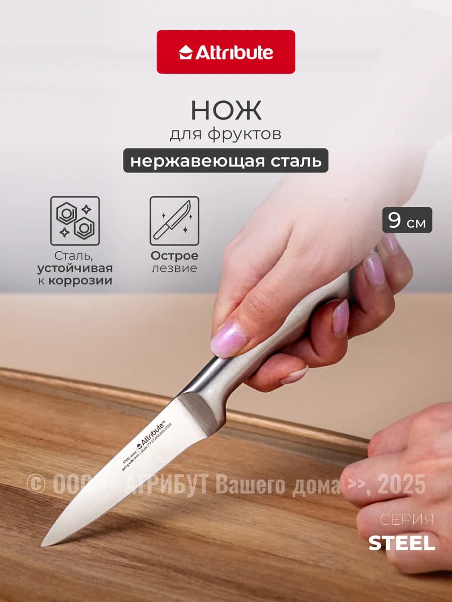 Нож для фруктов STEEL 9см