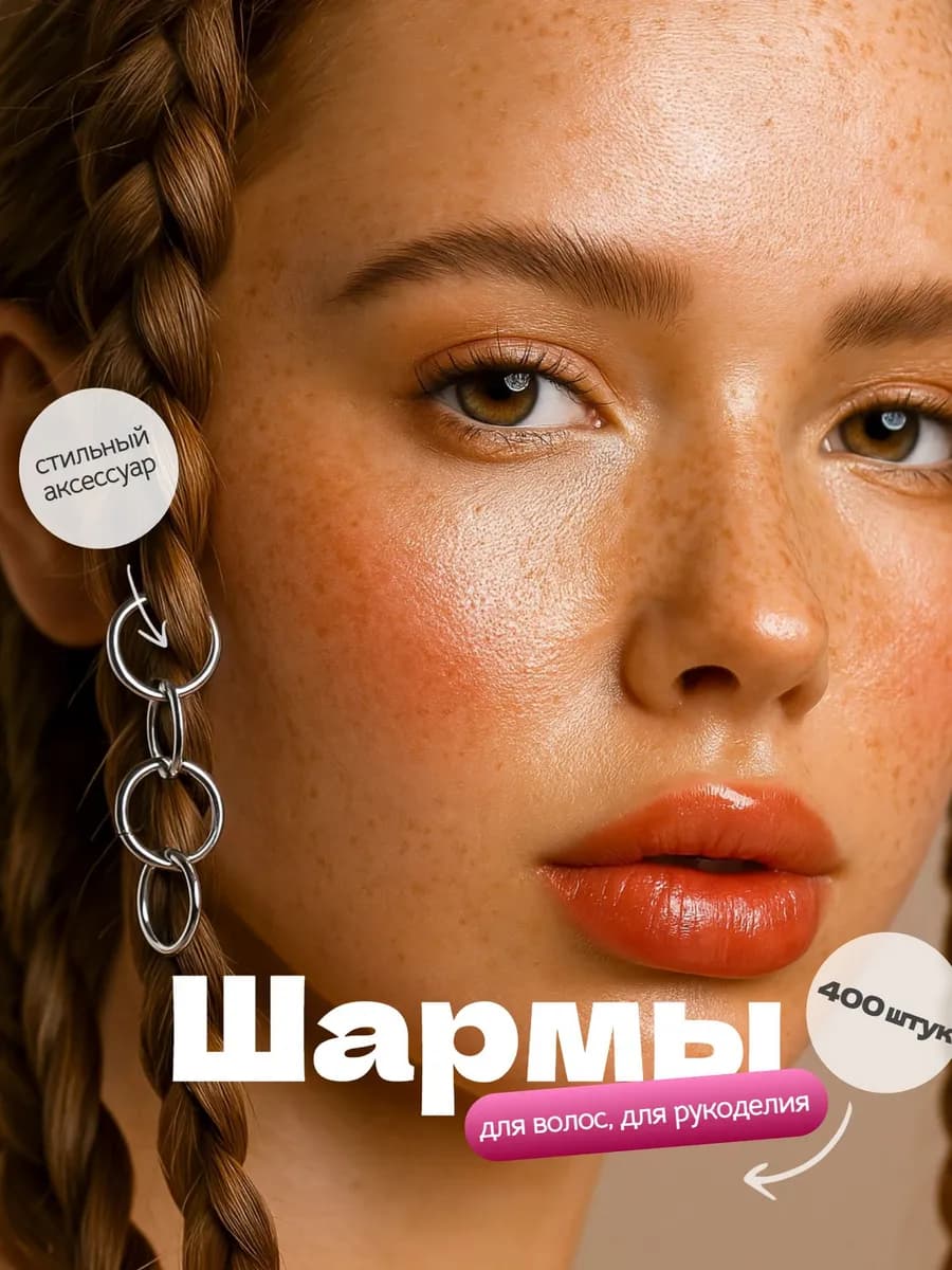 Колечки для волос, кольца для косичек 410 шт