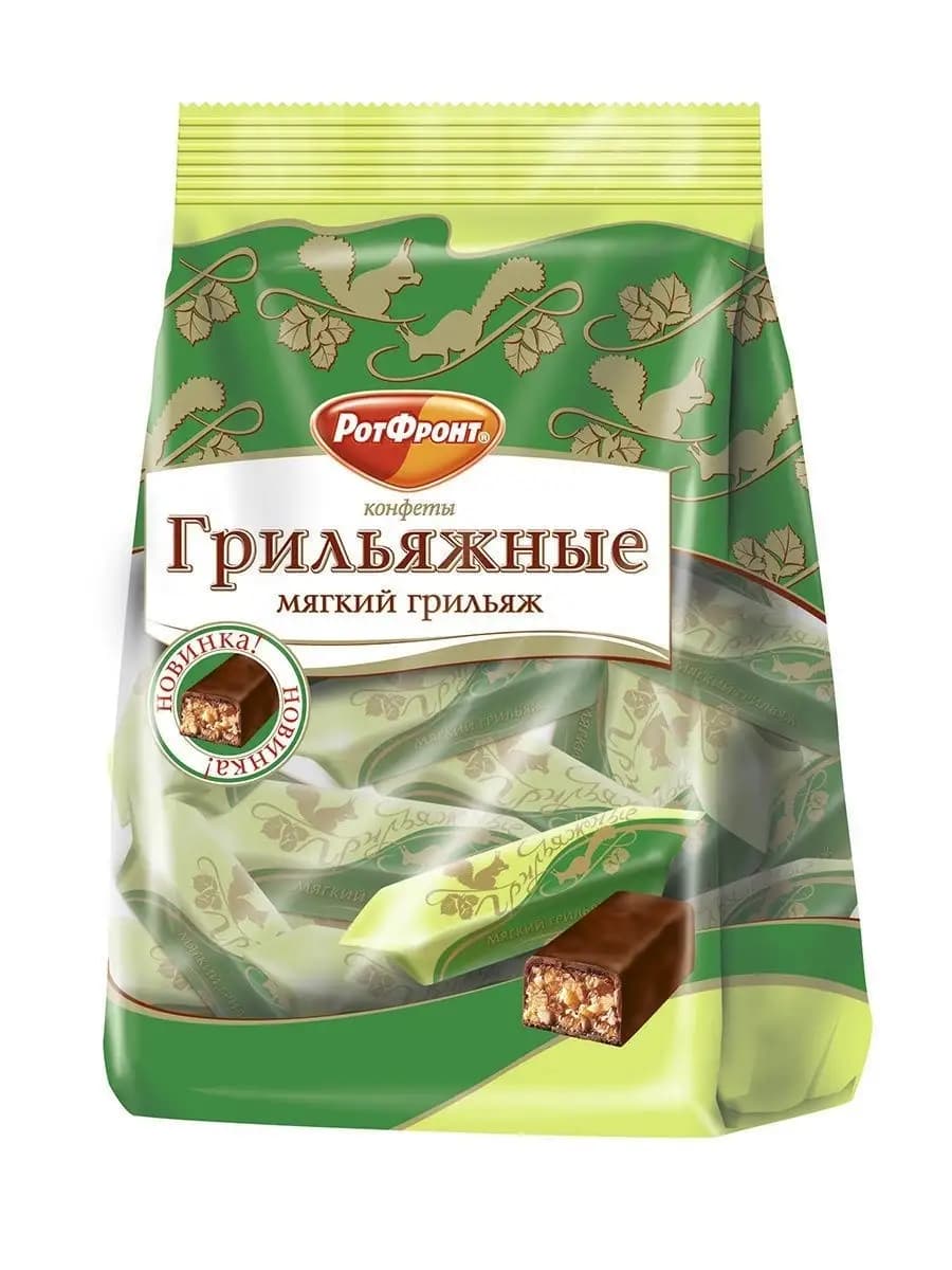 Конфеты Грильяжные, мягкий грильяж, 200 гр