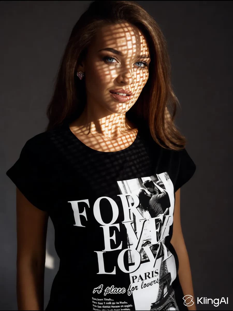 Футболка с принтом базовая черная