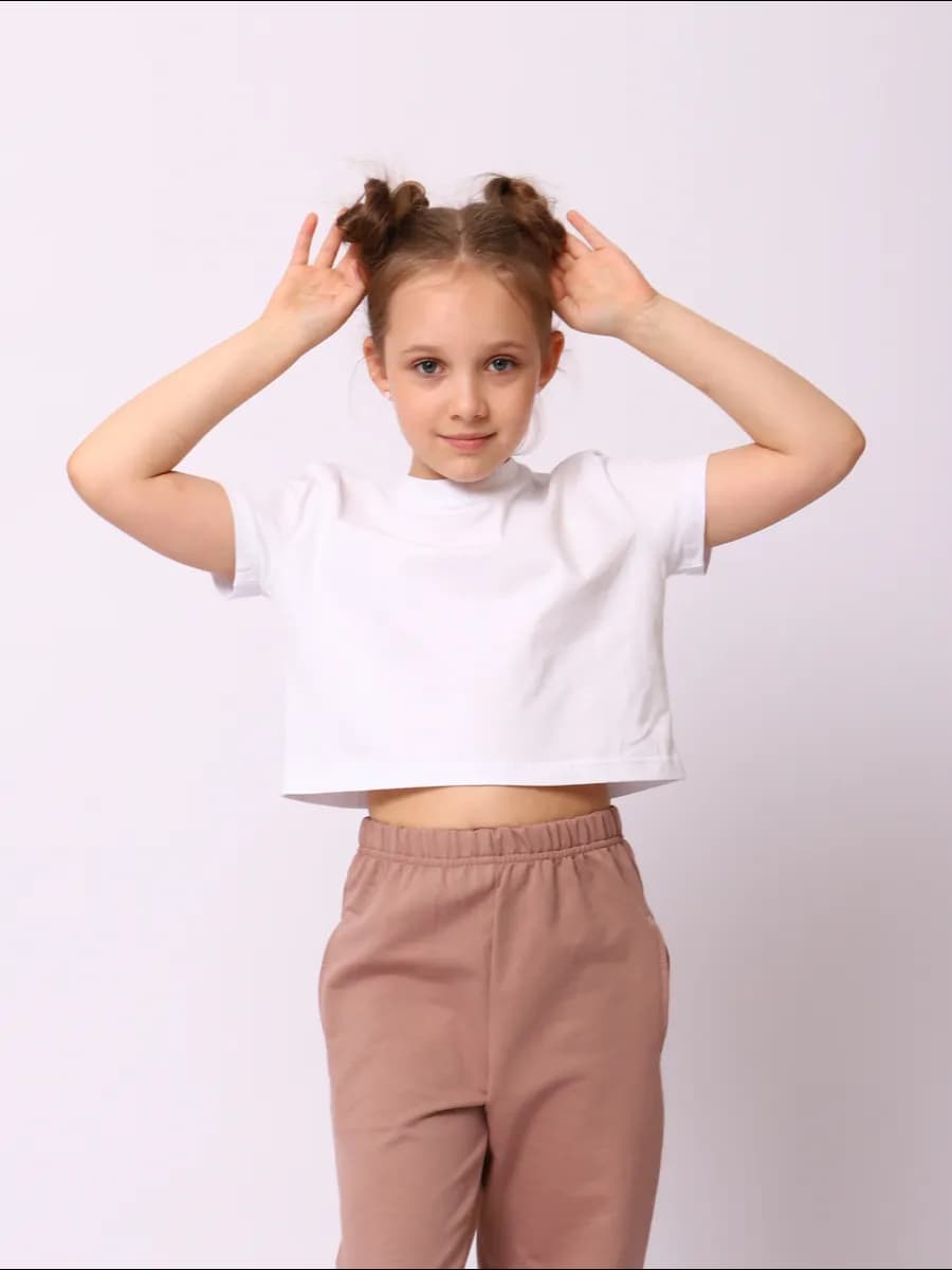 Футболка базовая укороченная