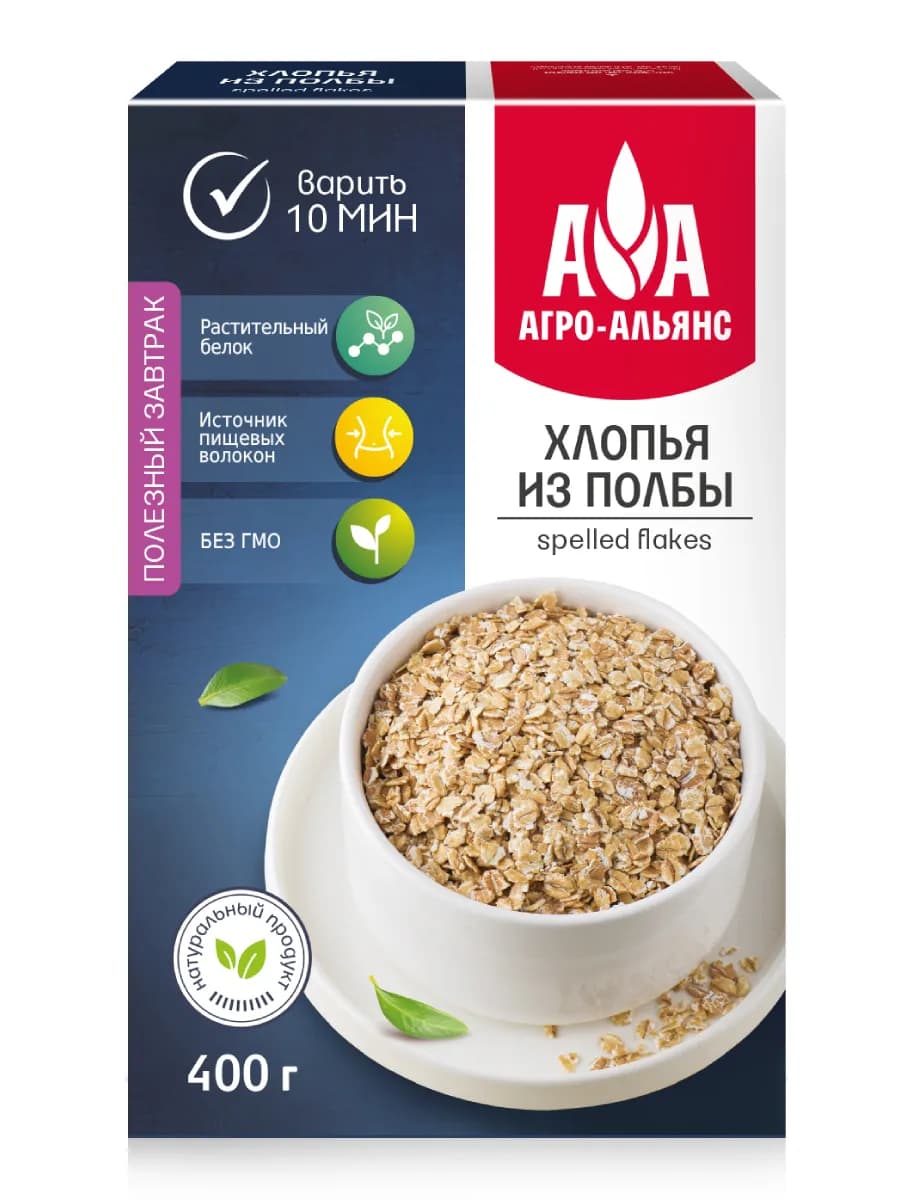 Хлопья из полбы "Агро-Альянс" 400г