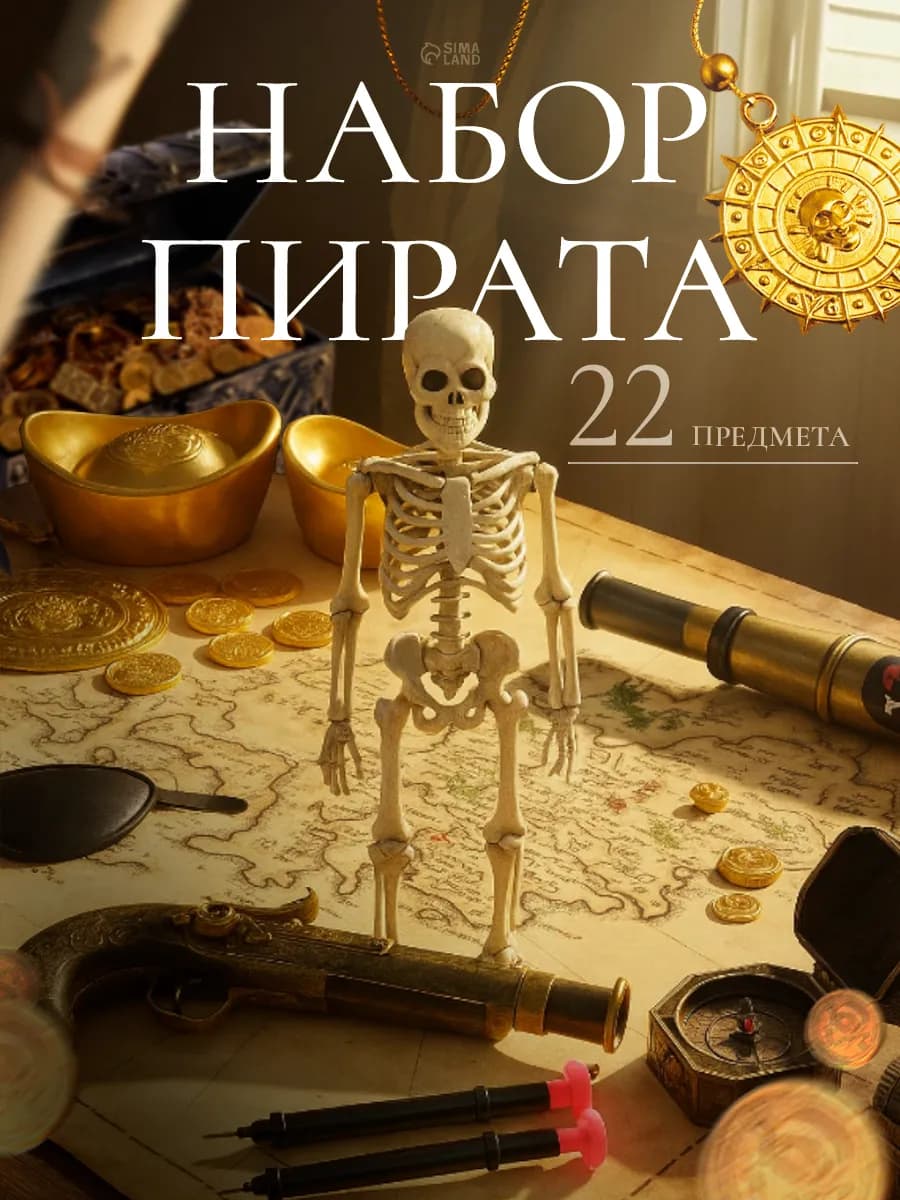 Игровой набор Пират 22 предмета