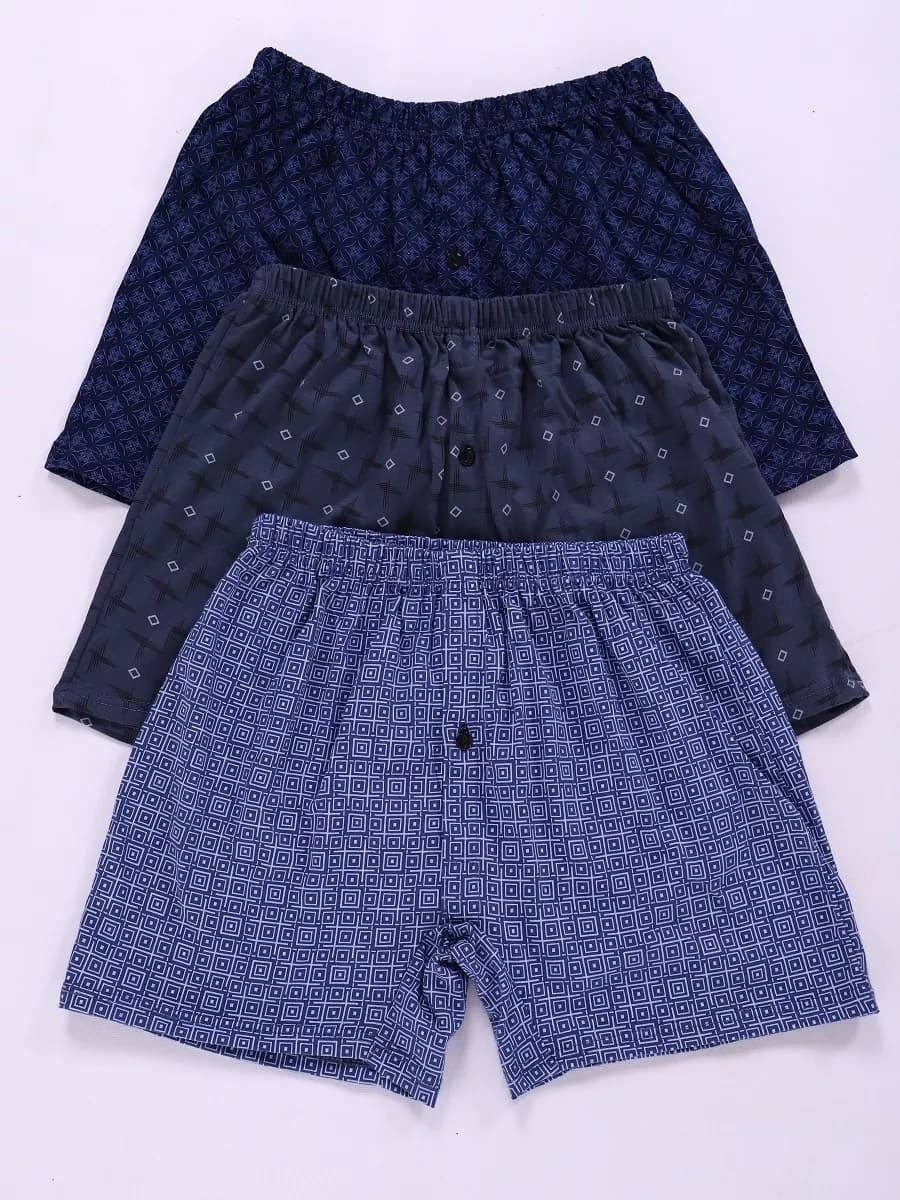 Трусы боксеры на пуговице 3 штуки