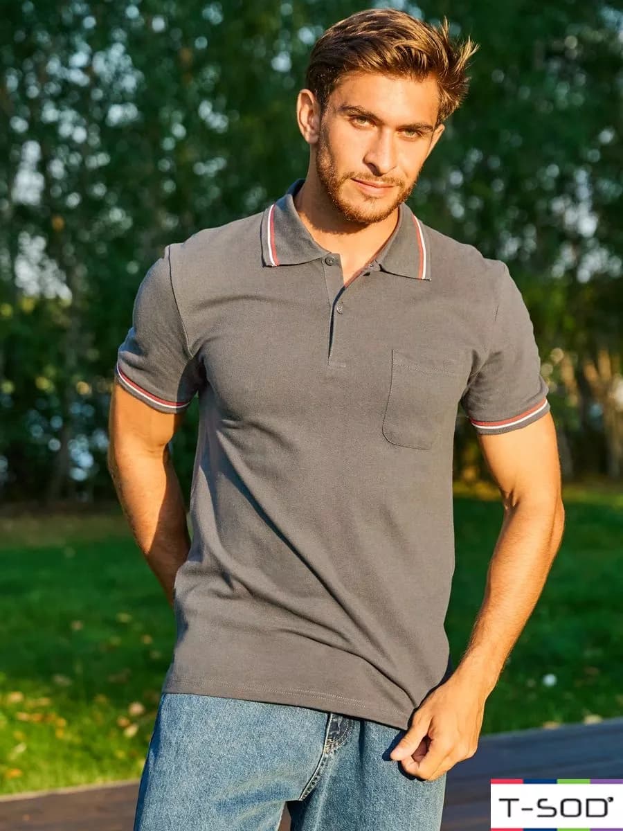 Футболка поло с коротким рукавом