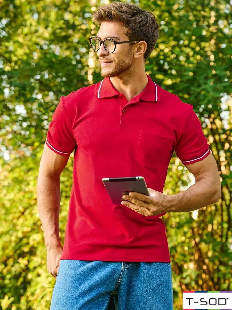 Футболка поло с коротким рукавом