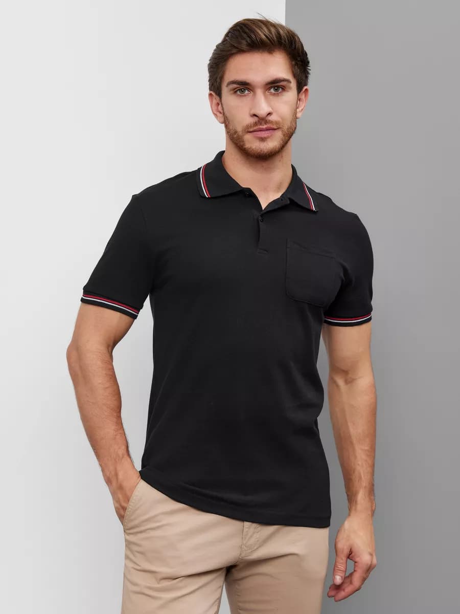 Футболка поло с коротким рукавом - фото 1