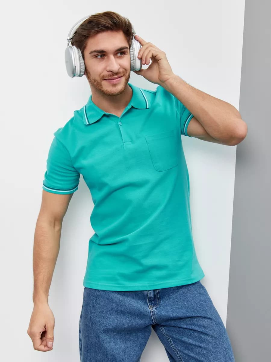 Футболка поло с коротким рукавом