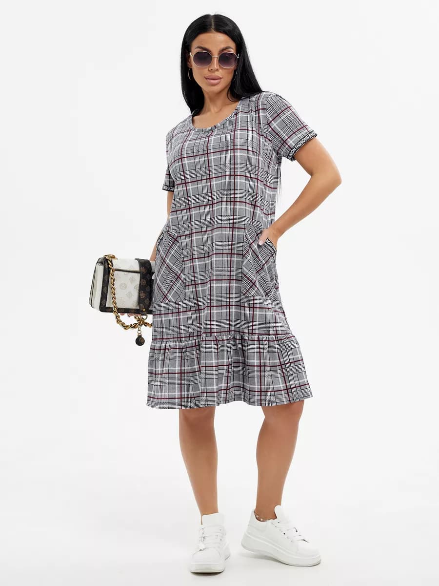 Платье домашнее повседневное больших размеров