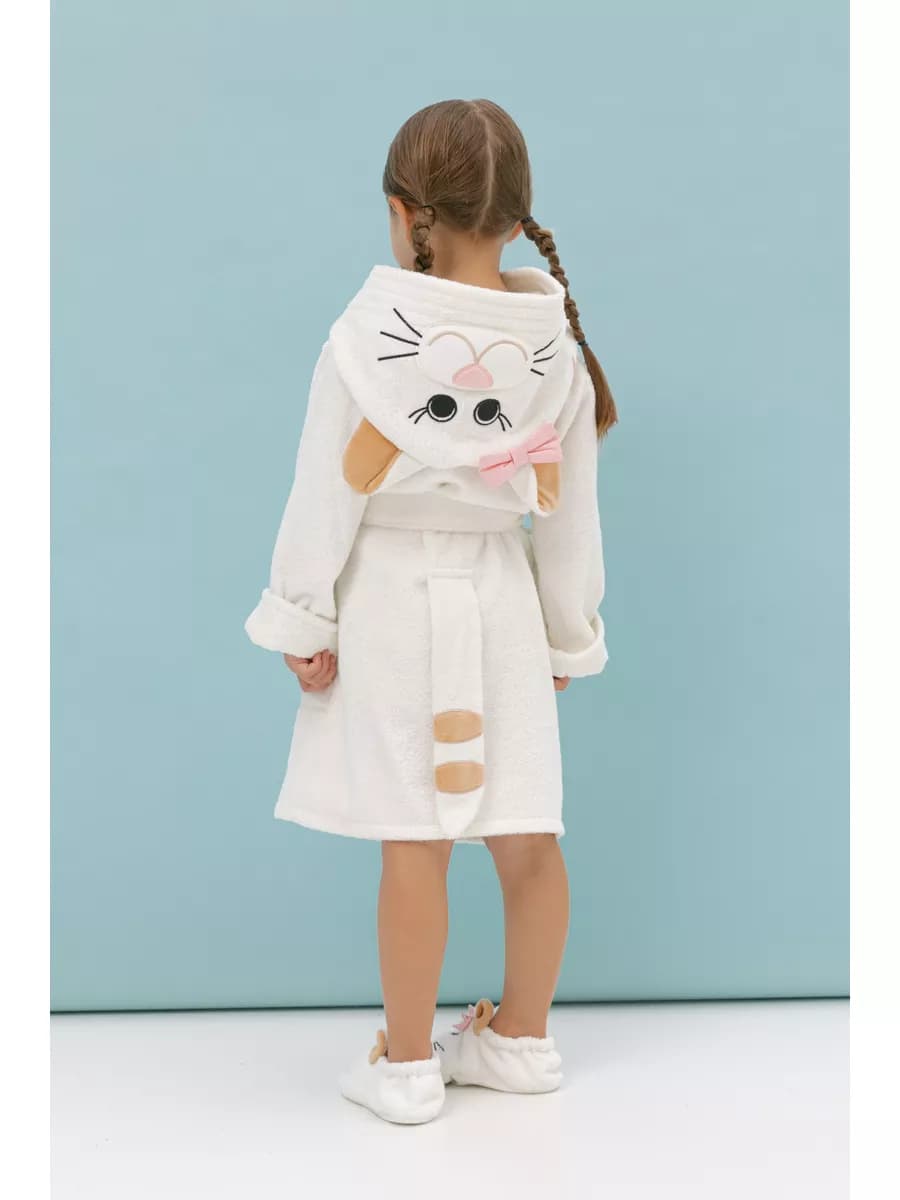 Халат детский домашний махровый Кошка