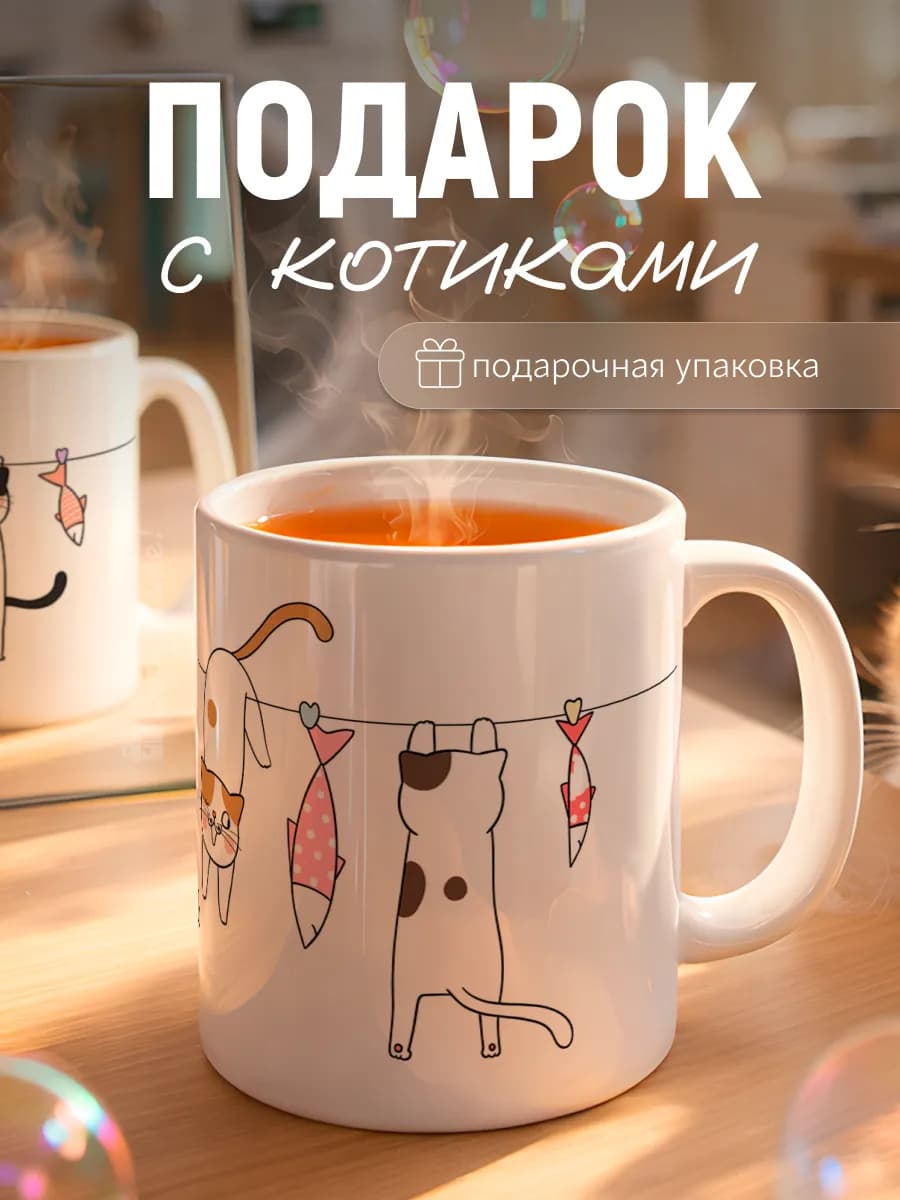 Кружка с котиками