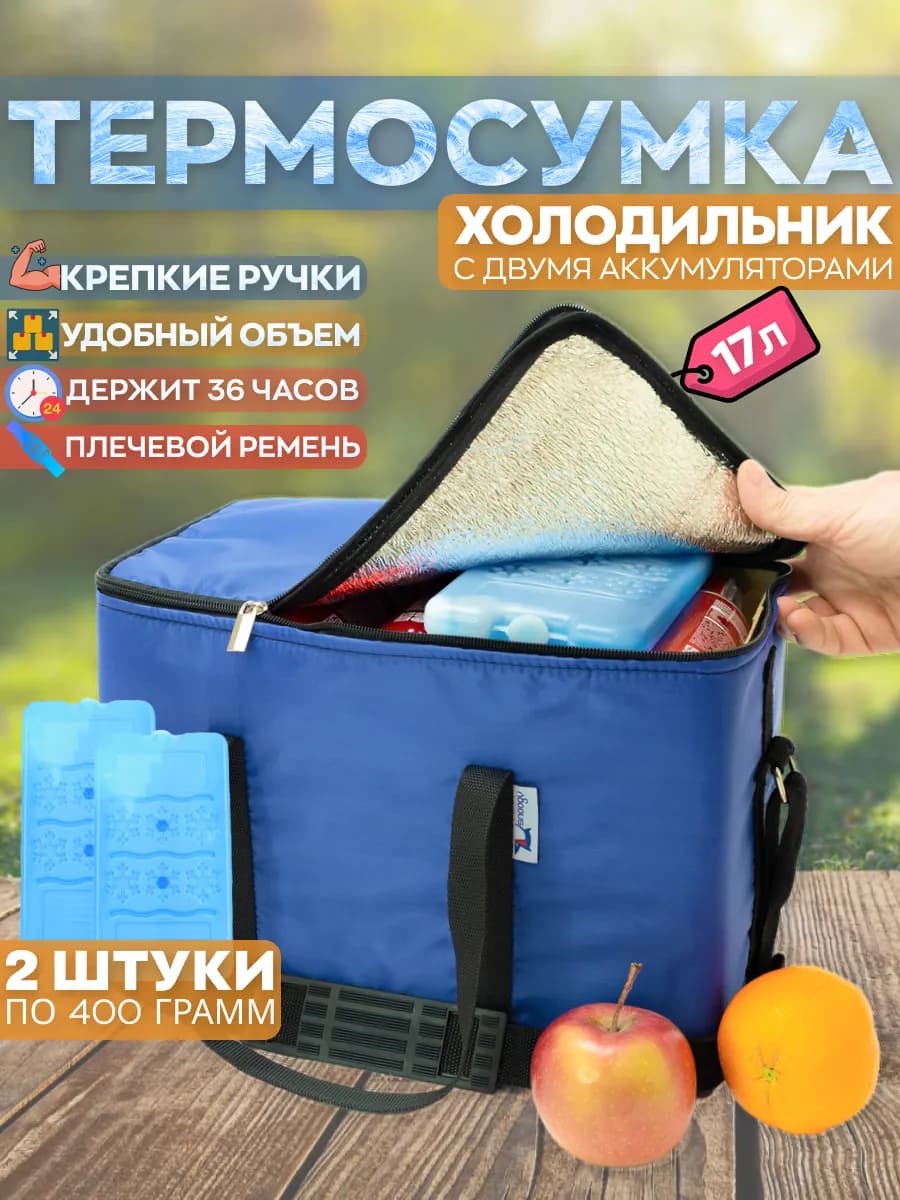 Сумка холодильник термосумка с хладоэлементами