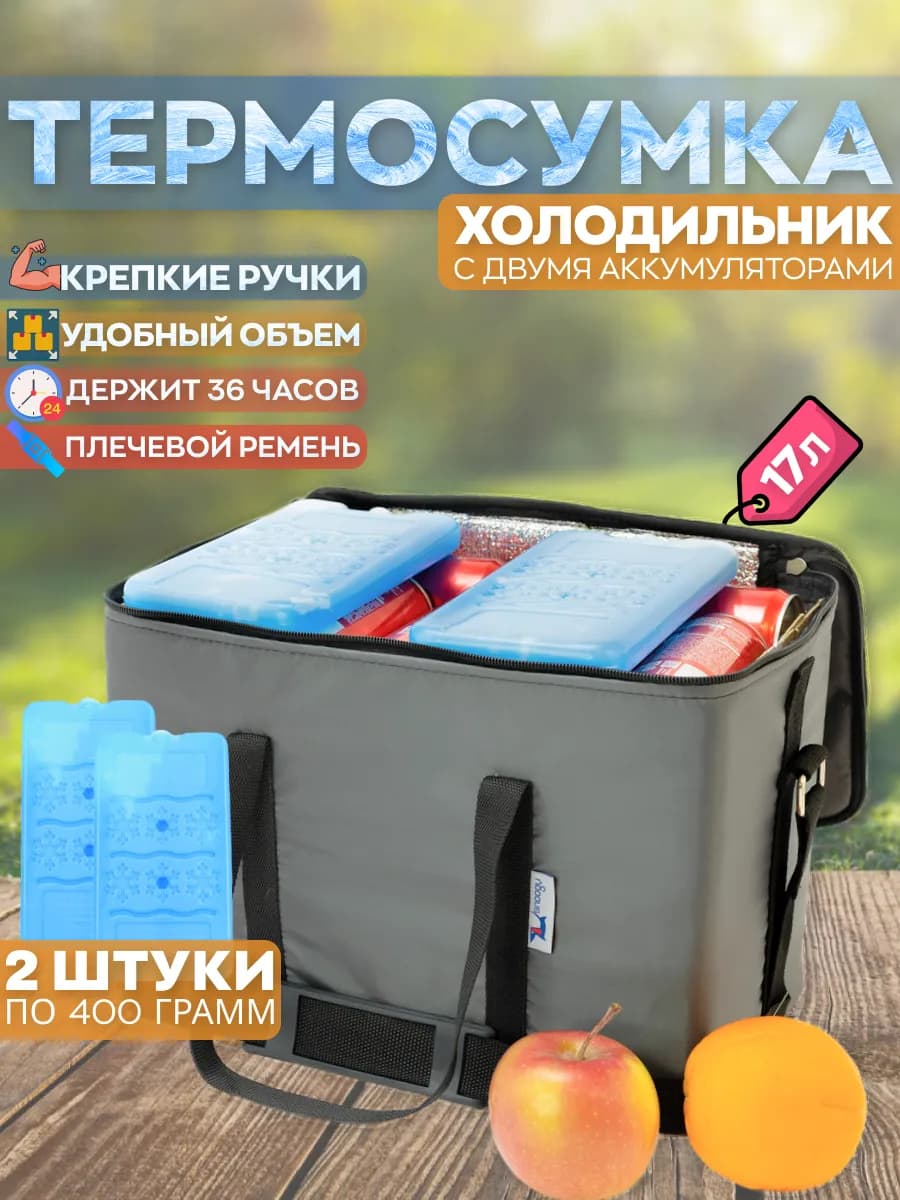 Сумка холодильник термосумка с хладоэлементами