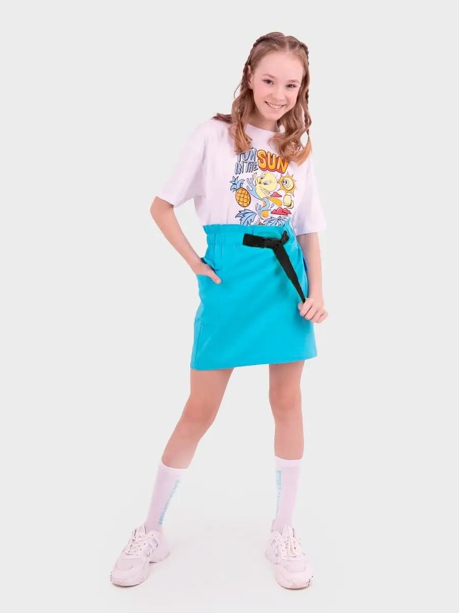 Юбка короткая детская на резинке