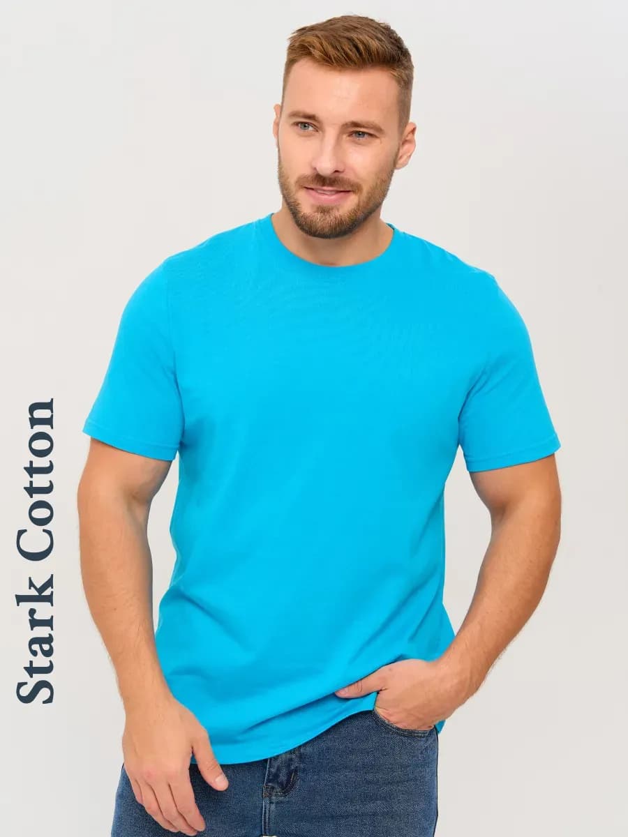 Футболка однотонная хлопок базовая