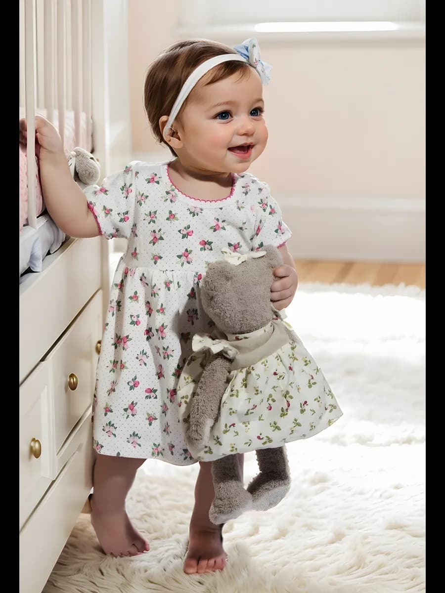 Боди-платье с повязкой на голову