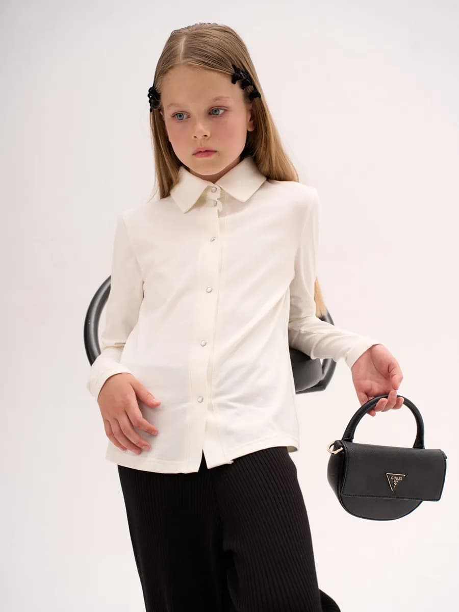 Рубашка школьная для девочки блузка детская для подростка