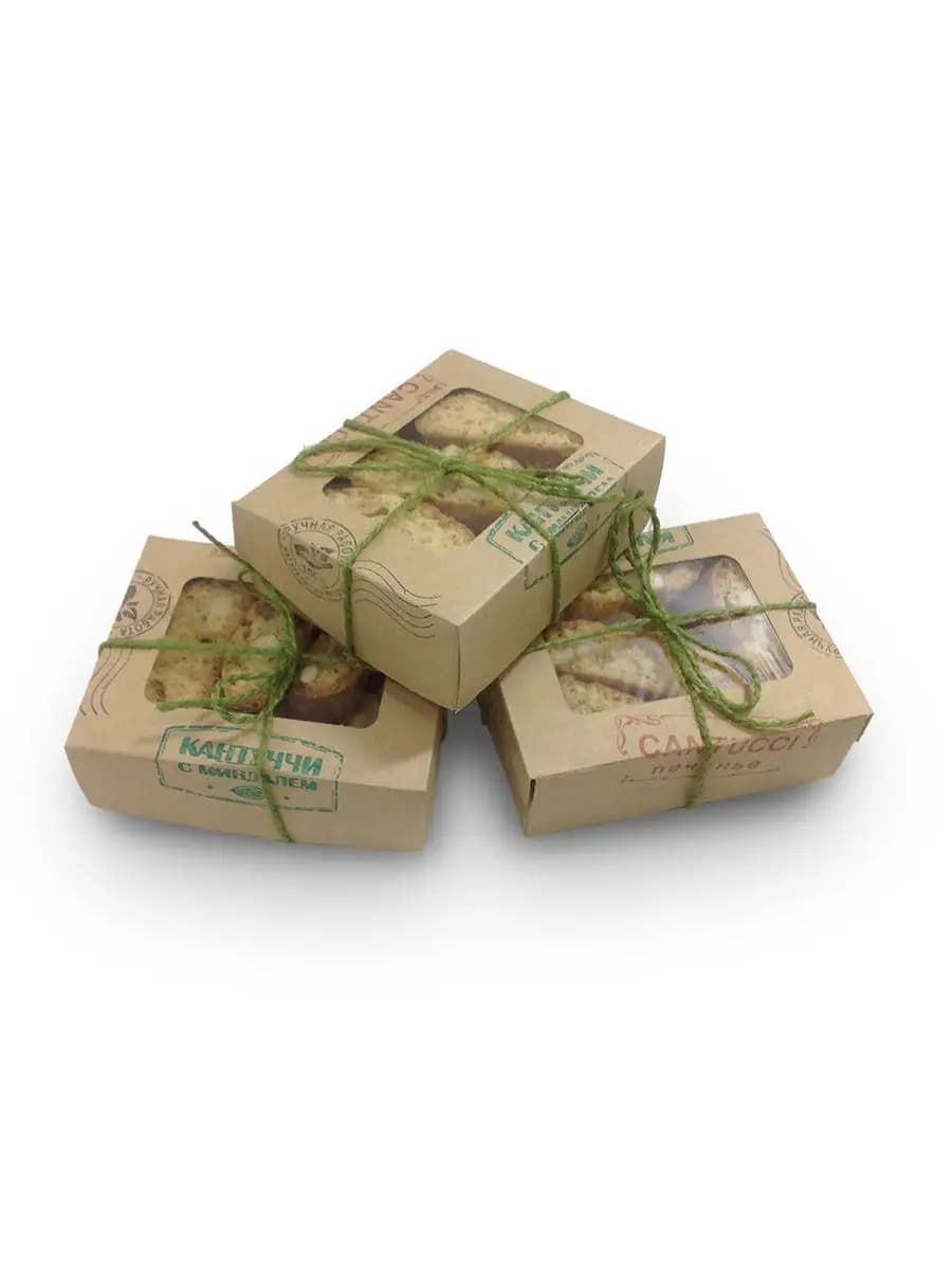 Миндально печенье Кантуччи в коробке 80 гр