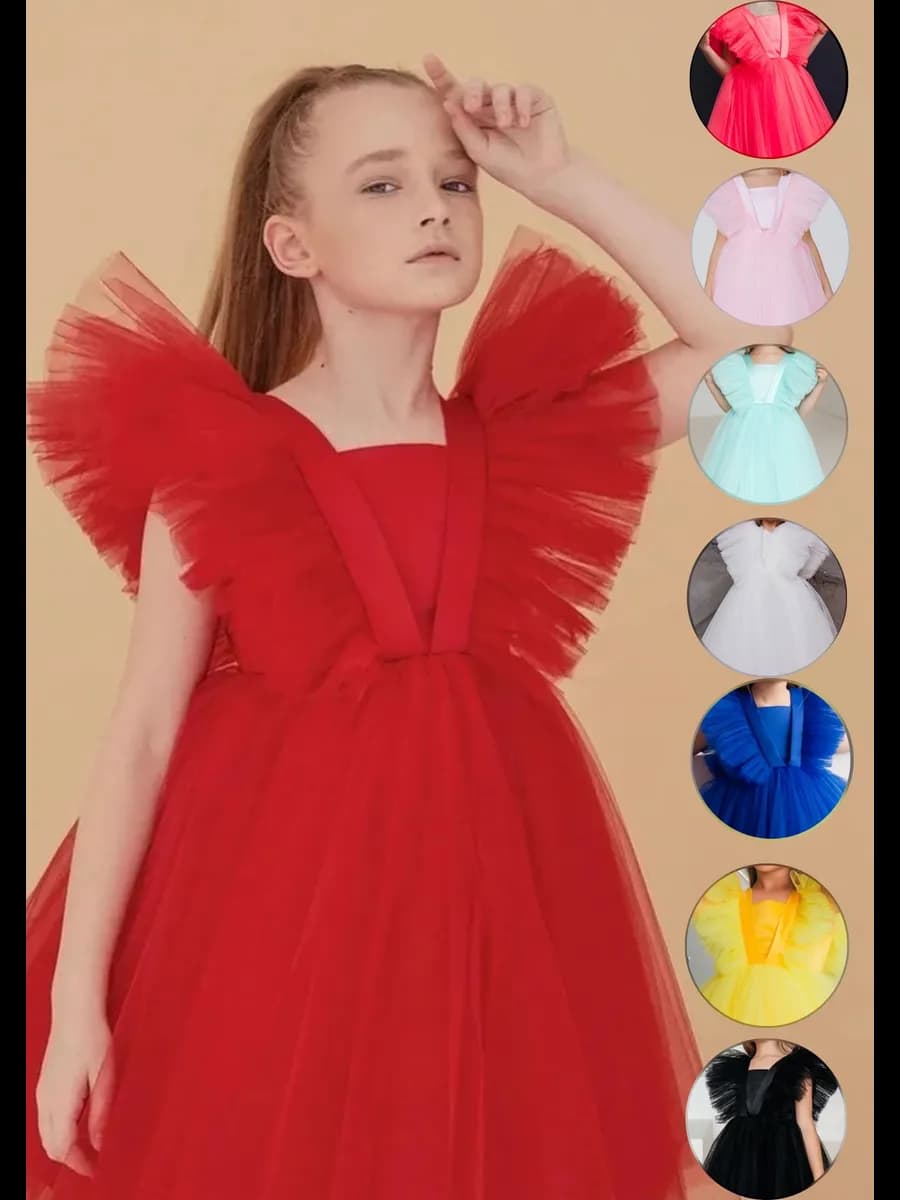 Нарядное пышное платье детское