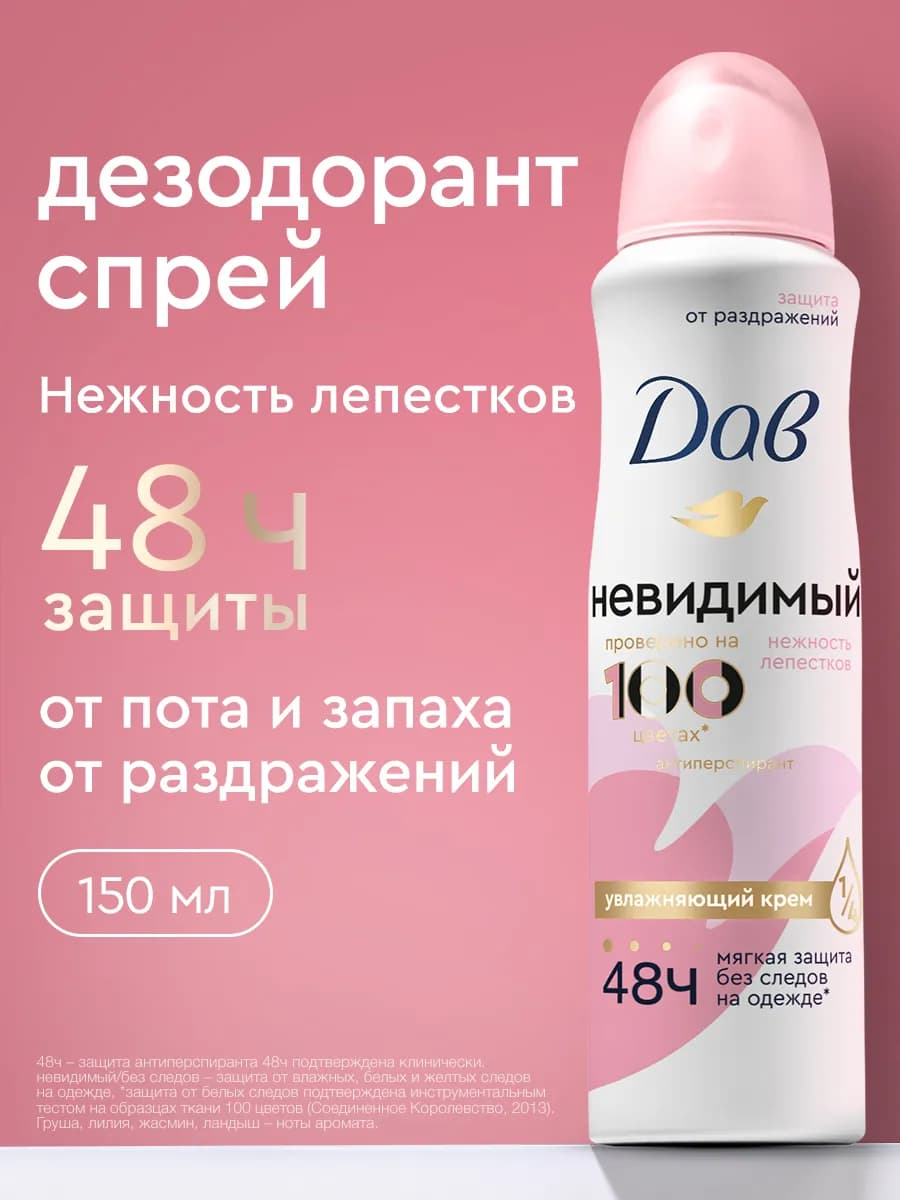 Дезодорант женский спрей от пота Нежность лепестков 150 мл