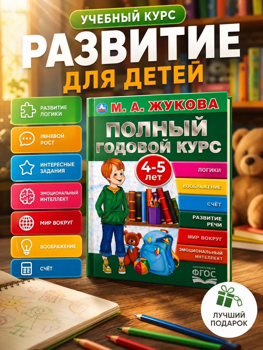 Подготовка к школе М Жукова Полный годовой курс 4-5 лет