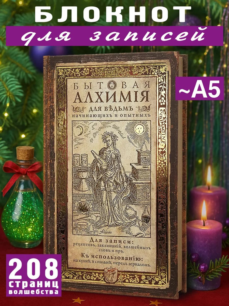 Блокнот для записей "Бытовая алхимия для ведьм", А5