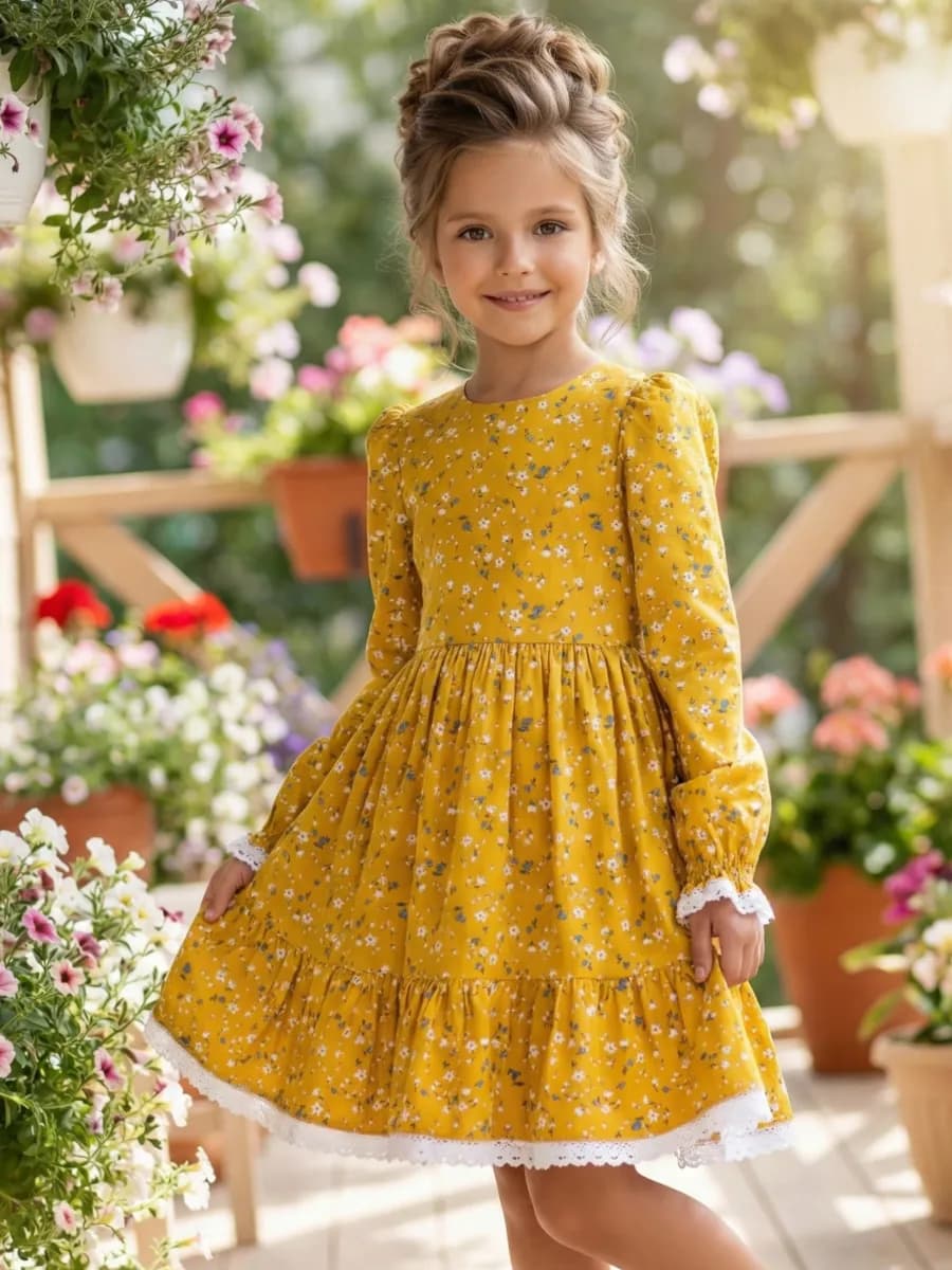 Платье нарядное с длинным рукавом