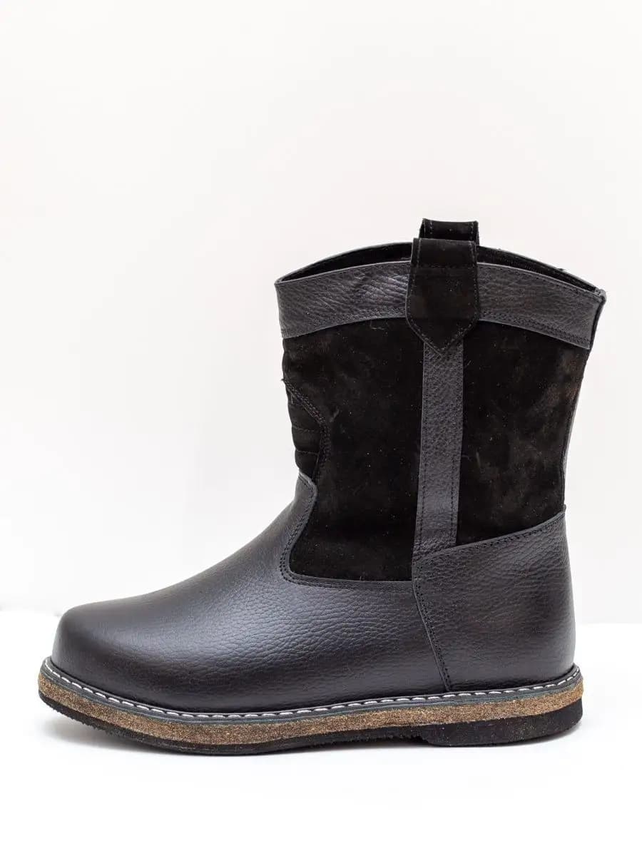 Сапоги натуральные унты монгольские ботинки - фото 1