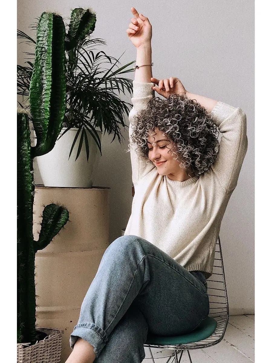 Парик короткий афрокудри