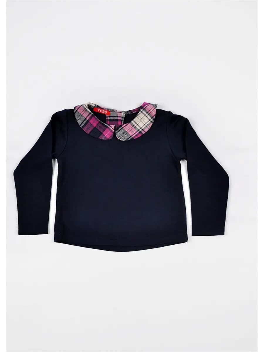 Блузка джемпер с воротничком